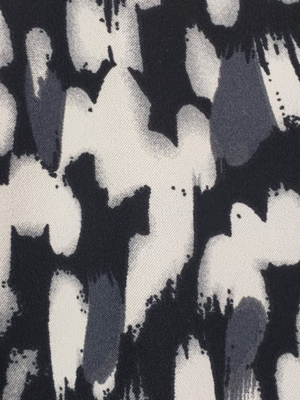 Blazer Black White Abstract Print 22W Fashion Bug Career Wear Pockets Collar - Picture 15 of 16